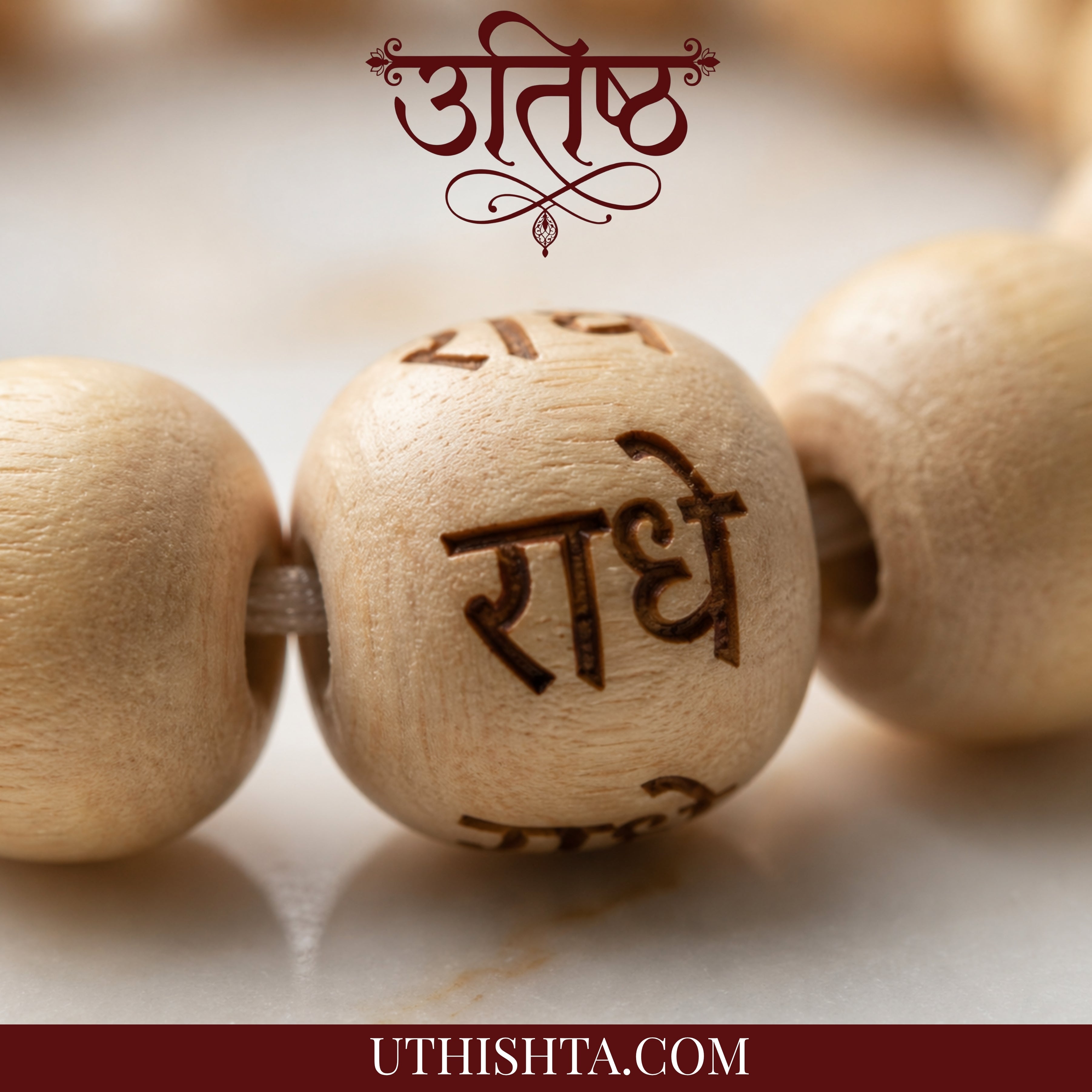 White Creamy RADHE-RADHE Hand Bracelet