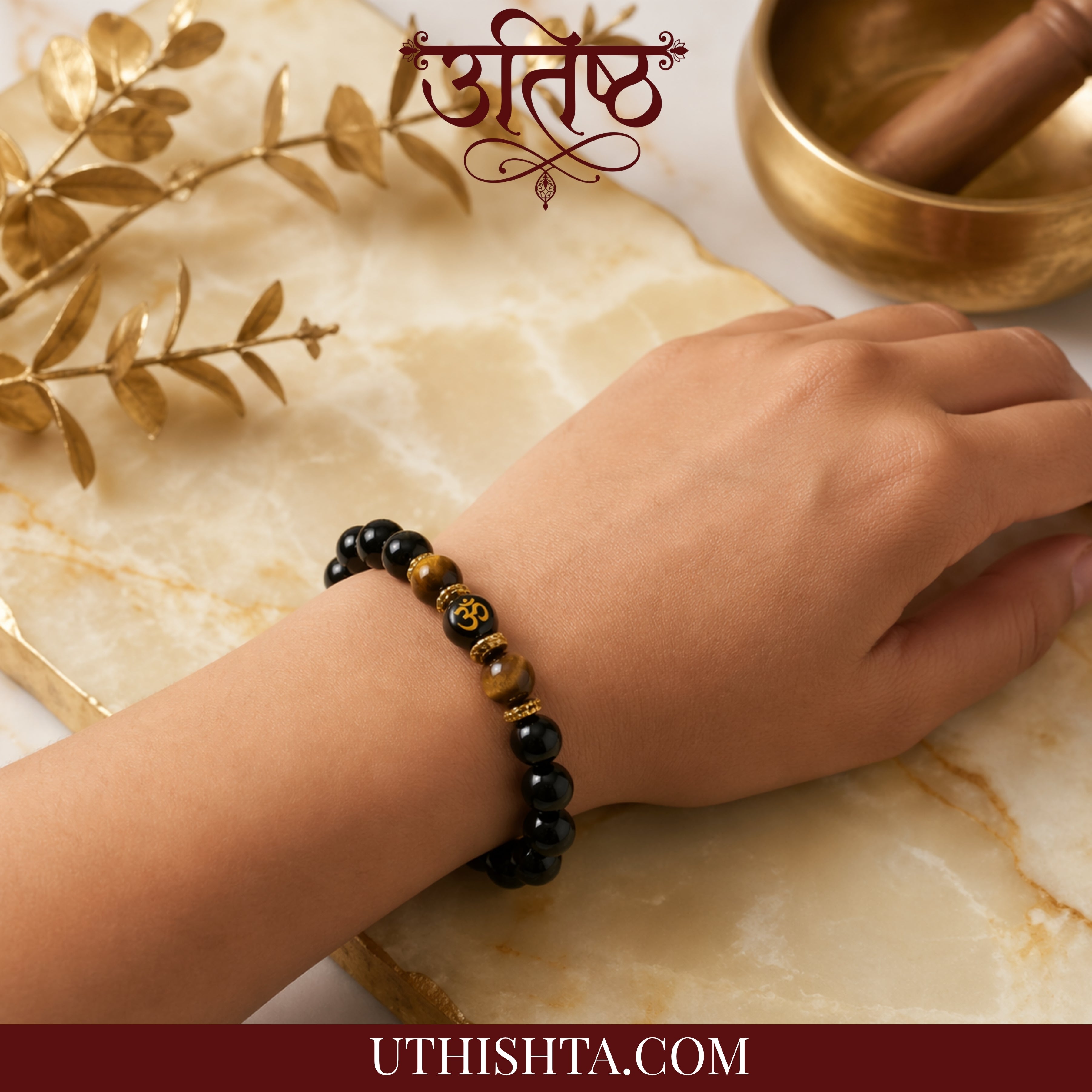 Tranquil om shakti bracelet