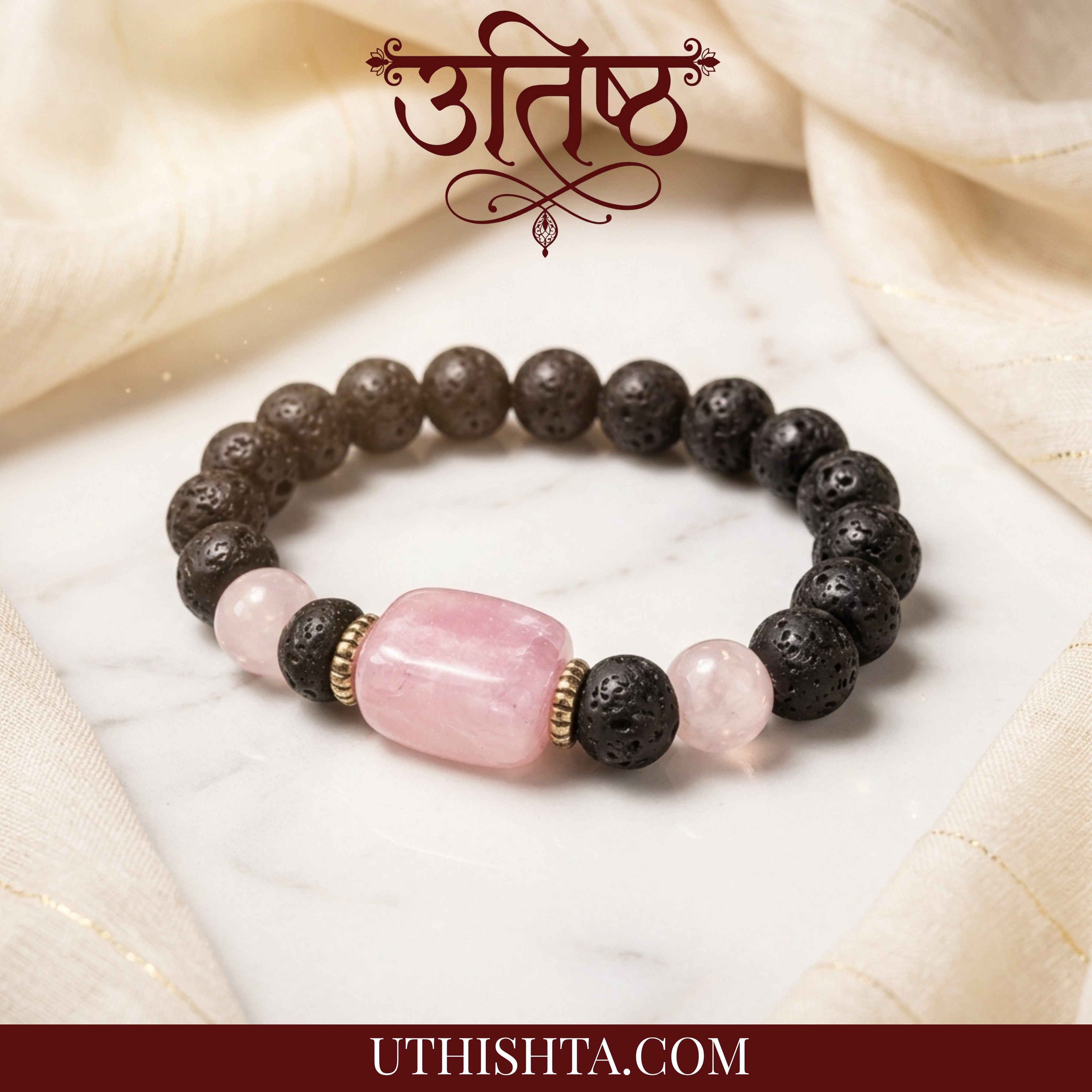 Rose quartz Prem Shakti bracelet