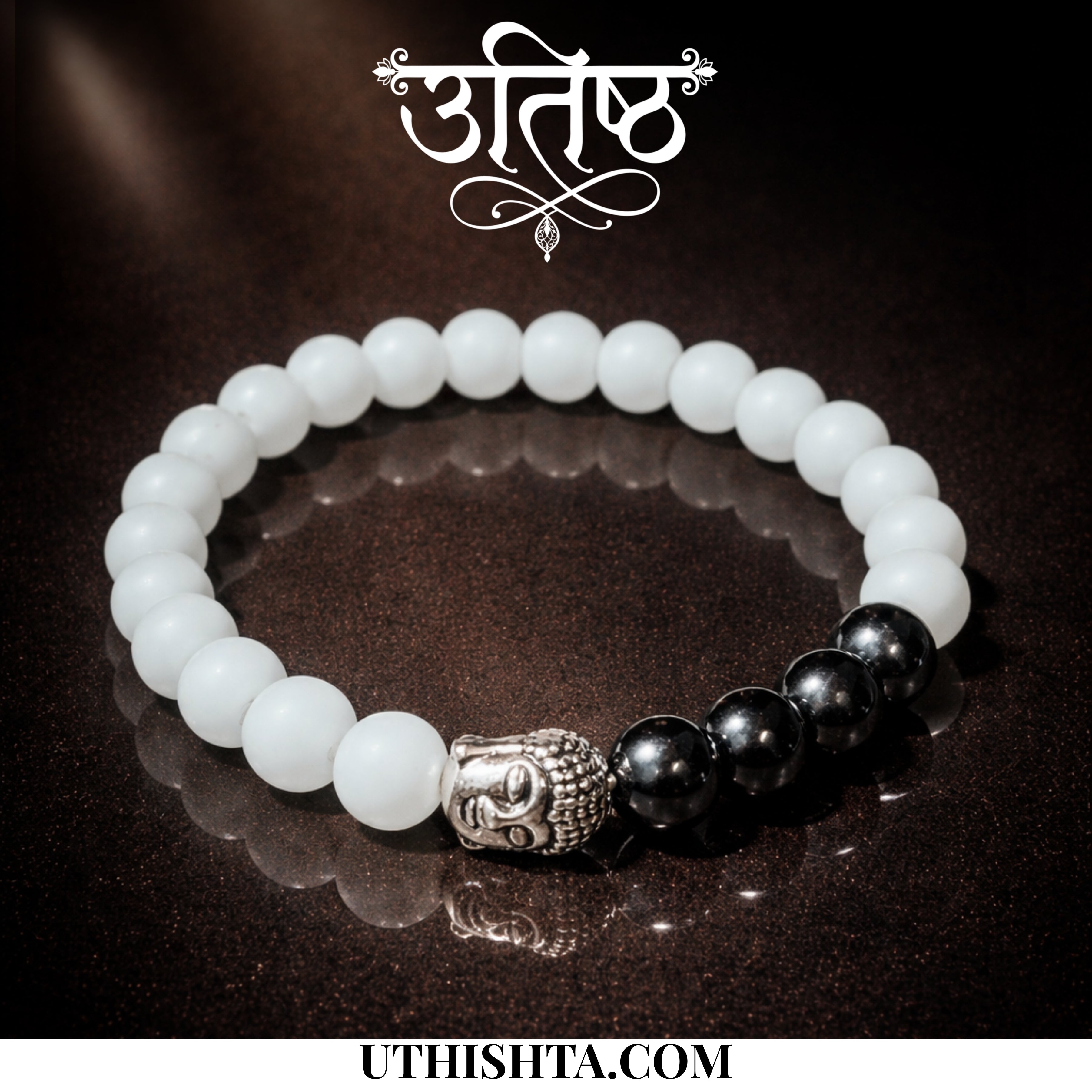 White Buddha Bracelet
