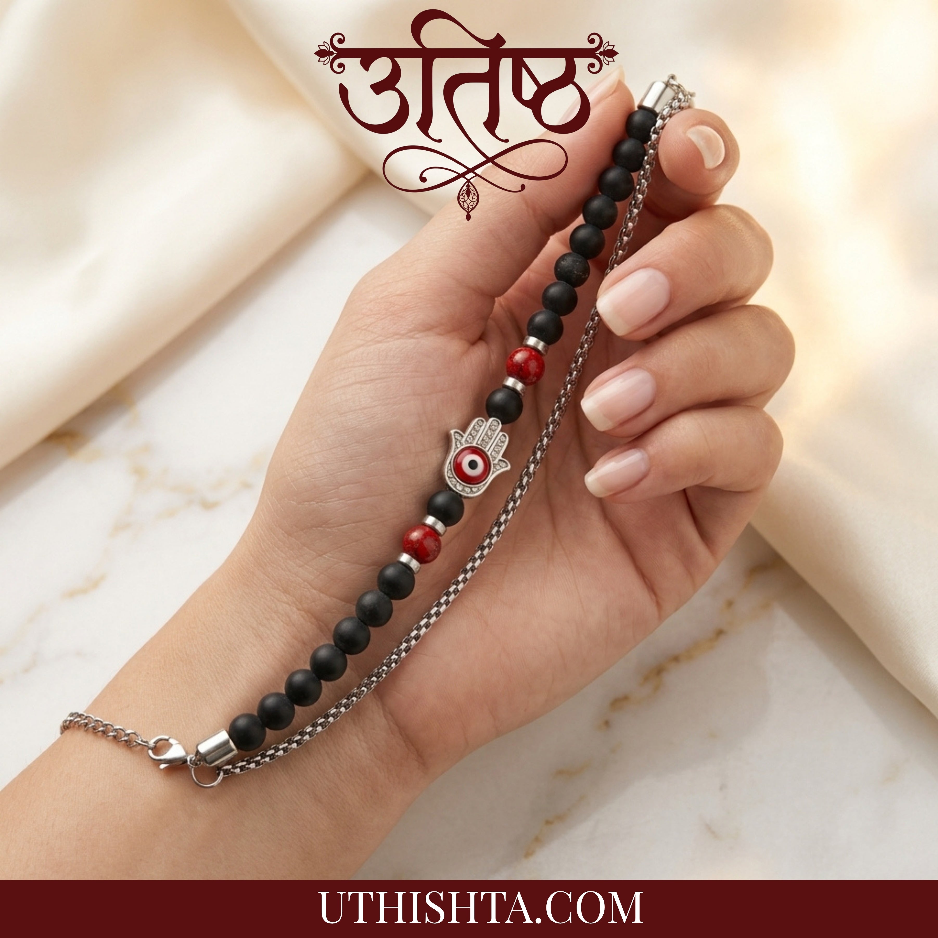 Nazar Suraksha Red Evil eye bracelet
