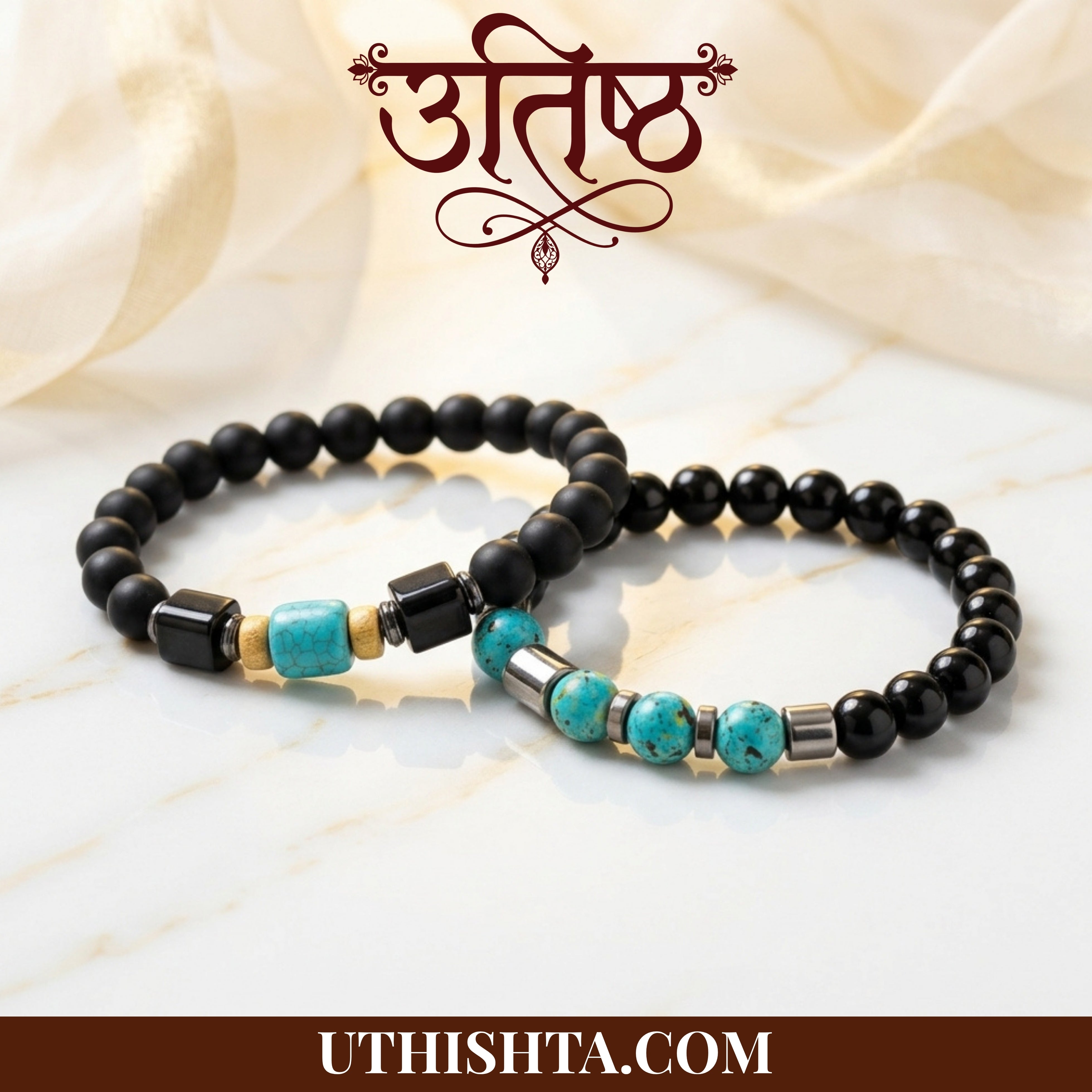 Black Onyx & Turquoise Energy Combo